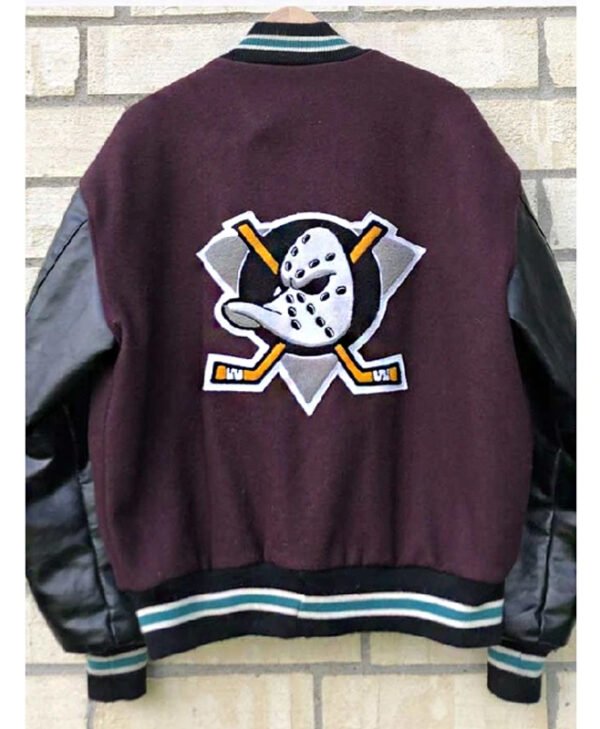 Mighty Ducks Letterman Jacket front