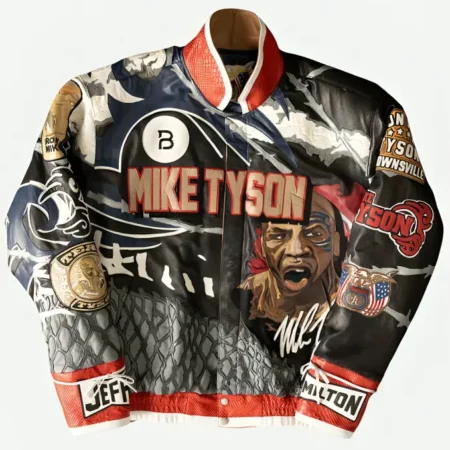 Mike Tyson vs Jake Paul Fight Iron Mike Leather Jacket