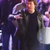 Mission Impossible 8 2025 Tom Cruise Black Leather Jacket