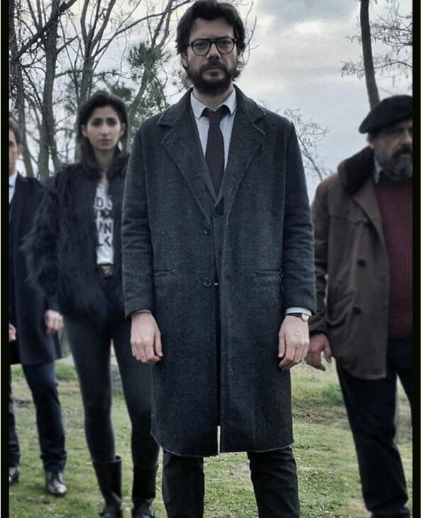 Money Heist El Professor Wool Coat