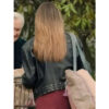 Morgan High Potential Black Leather Jacket back