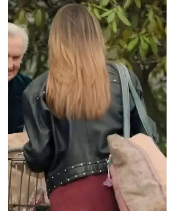 Morgan High Potential Black Leather Jacket back