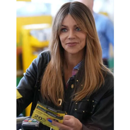 Morgan High Potential Black Leather Jacket front