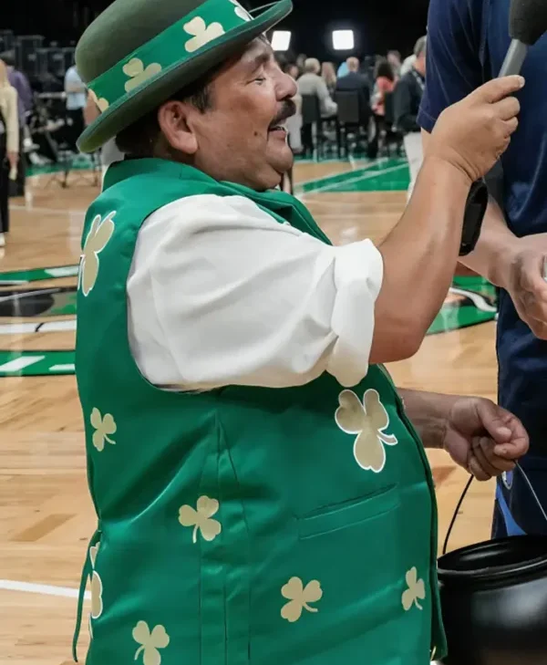 NBA Finals Media Day Guillermo Rodriguez Green Vest
