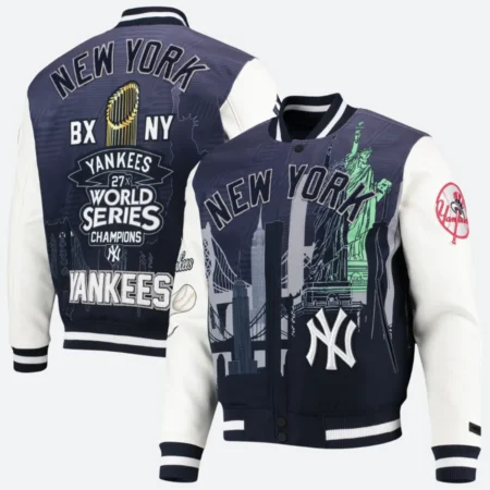 New York Yankees World Series Championship Jacket Front Back Image