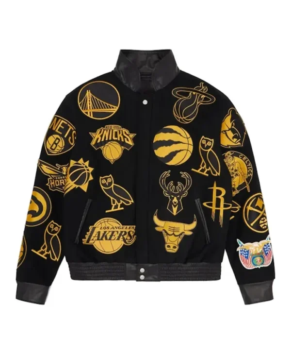 OVO NBA Jeff Hamilton Team Icons Wool Jacket