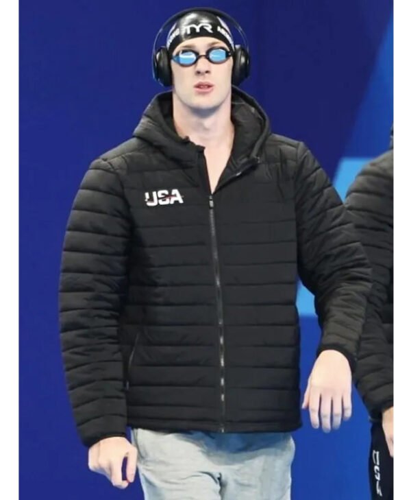 Olympic Jack Alexy Black Puffer Jacket front