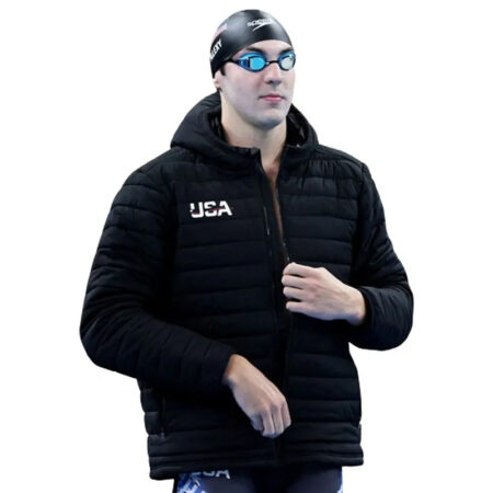 Olympic Jack Alexy Black Puffer Jacket front1