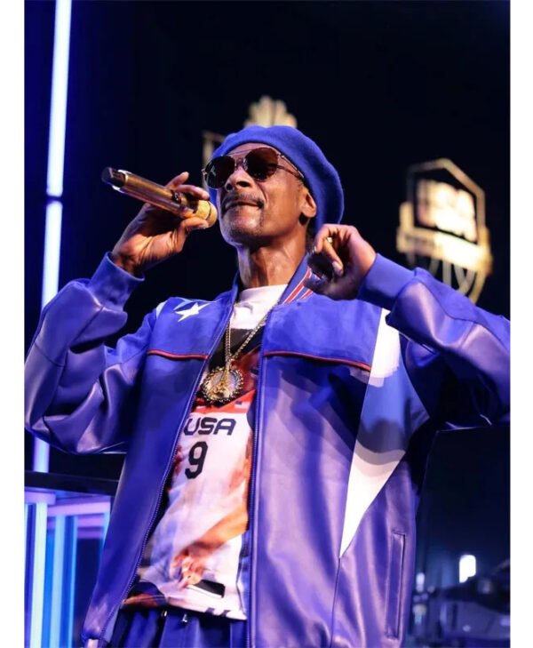 Olympics Snoop Dogg Purple Jacket front