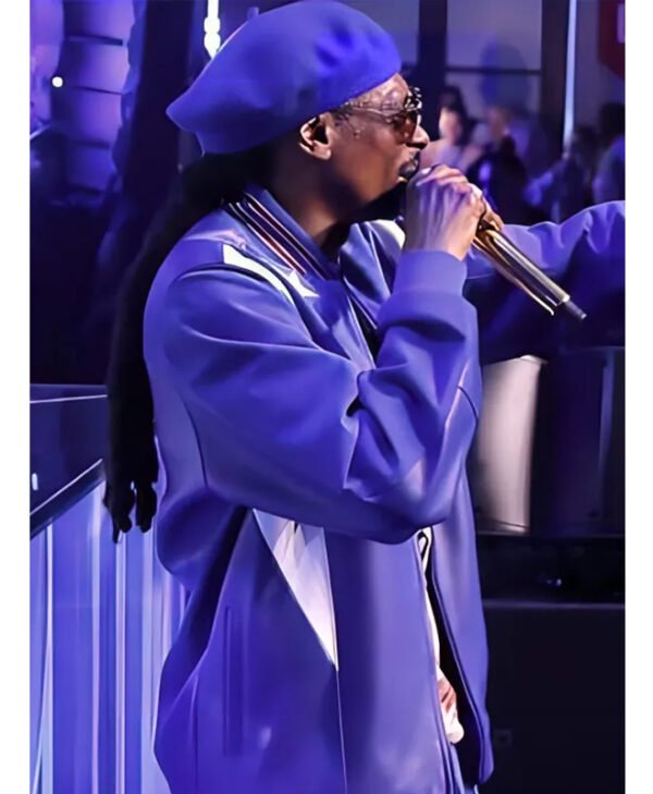 Olympics Snoop Dogg Purple Jacket side