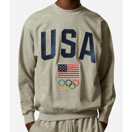 Olympics Team USA Grey Sweatshirt front
