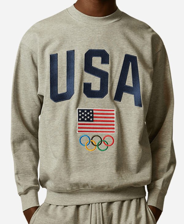 Olympics Team USA Grey Sweatshirt front