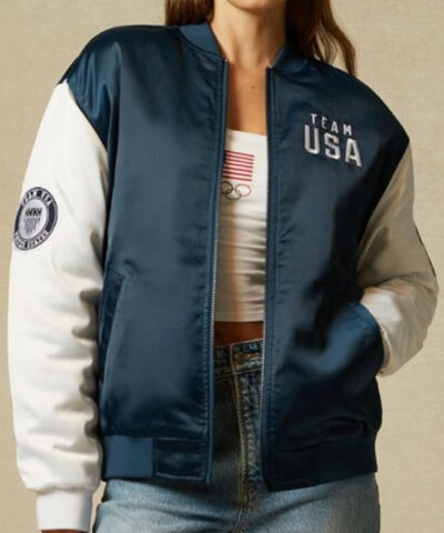 Olympics Team USA Varsity Jacket front