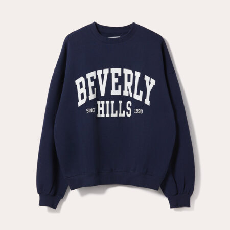 Oversized Navy Blue Sweatshirt front