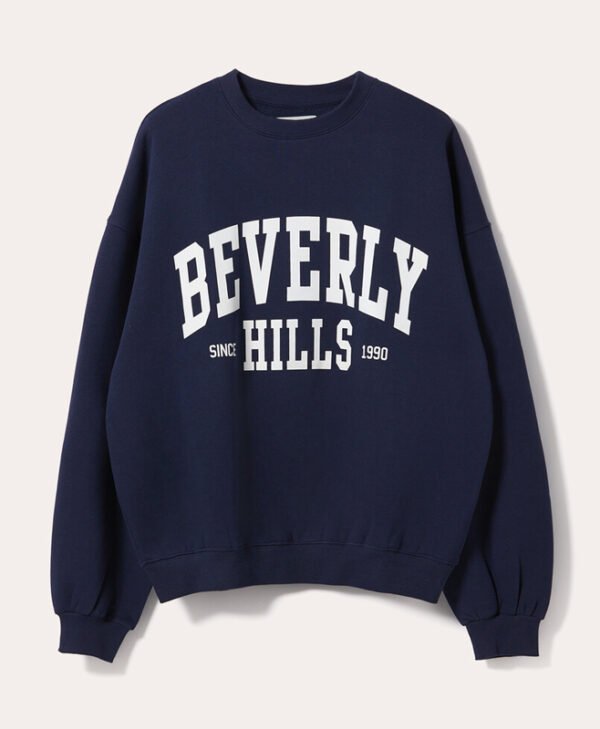 Oversized Navy Blue Sweatshirt front