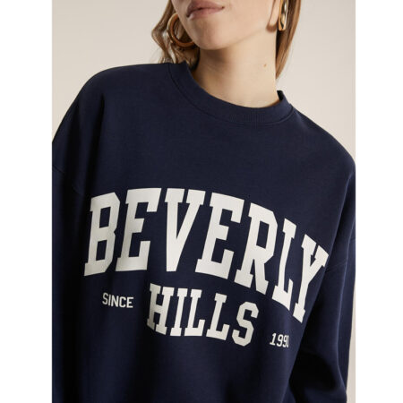 Oversized Navy Blue Sweatshirt front3