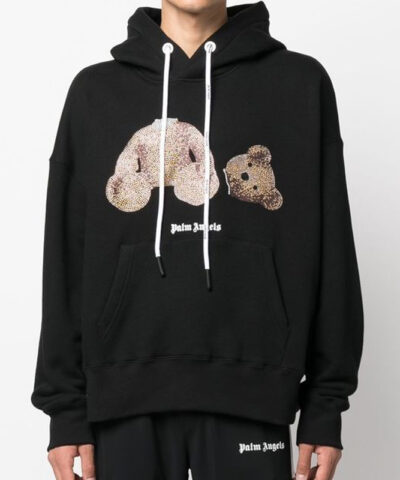 Palm Angels Bear Hoodie front1
