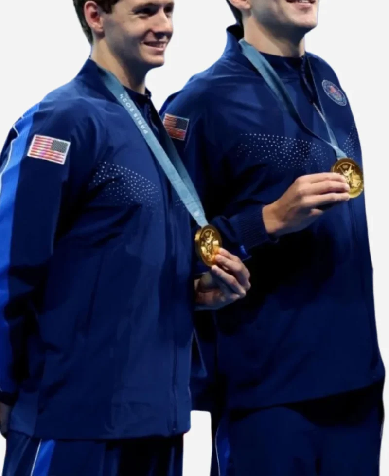 Paris 2024 Olympics Team USA Blue Tracksuit