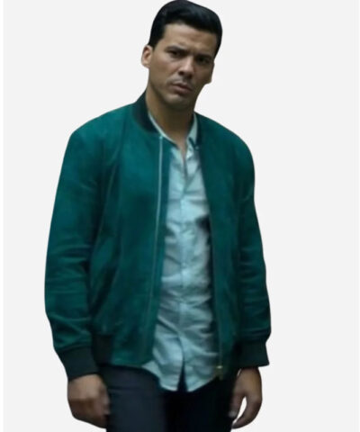 Paris Has Fallen Tewfik Jallab Green Bomber Jacket front