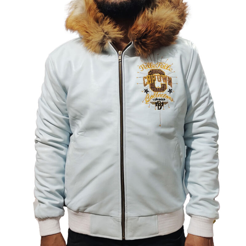 Pelle Pelle Chi Town White Leather Jacket1  68818
