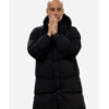 Pep Guardiola Black Puffer Coat front