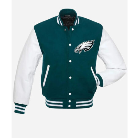 Philadelphia Eagles Letterman Varsity Jacket front