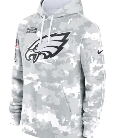 Philadelphia Eagles Salute To Service Camo Hoodie