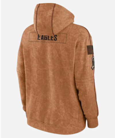 Philadelphia Eagles Salute To Service Hoodie back
