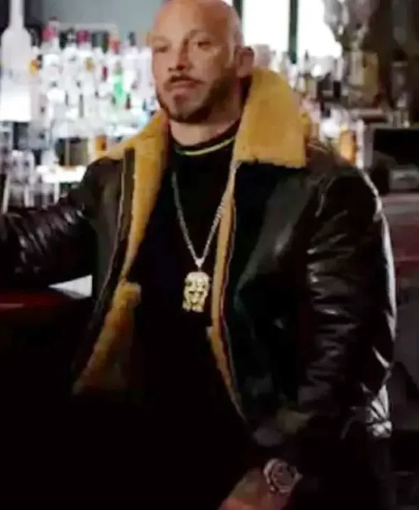 Power Book II Ghost Lorenzo Tejada Black Leather Jacket