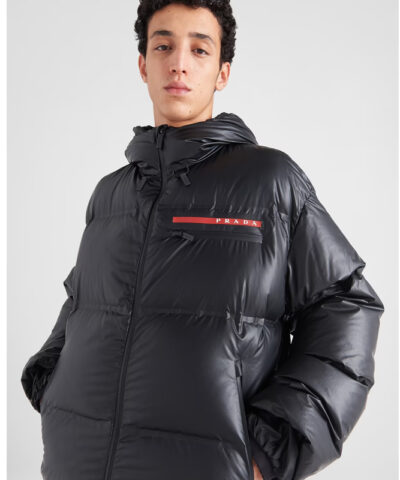 Prada Hooded Puffer Jacket front1