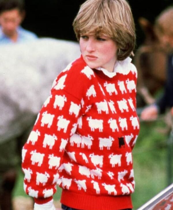 Princess Diana Black Sheep Sweater 4