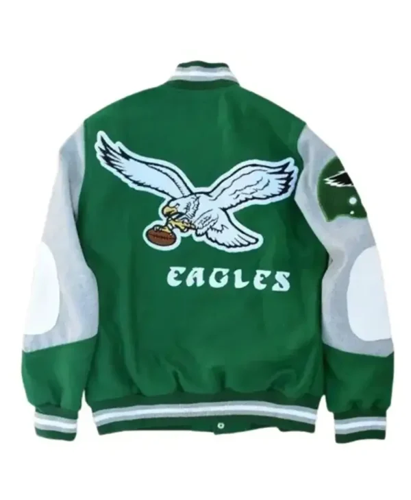 Princess Diana Philadelphia Eagles Varsity Jacket 3