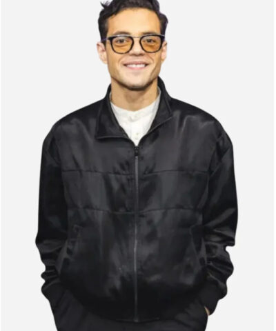 Rami Malek The Amateur Black Jacket front