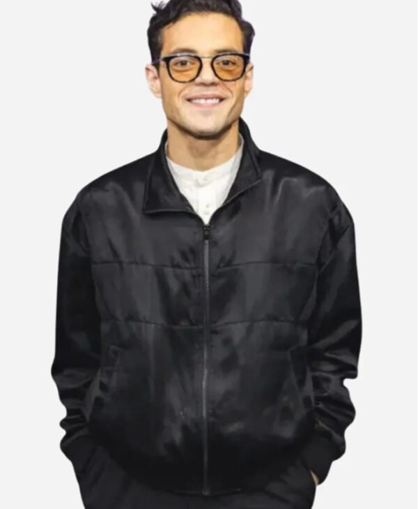 Rami Malek The Amateur Black Jacket front