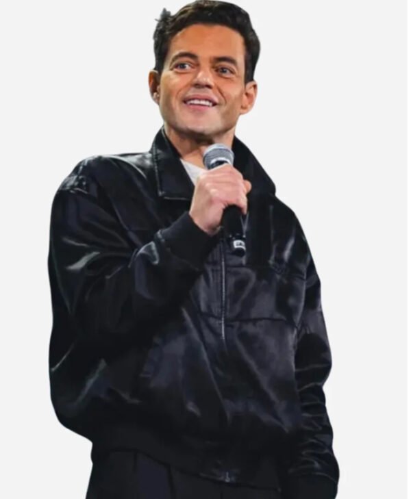 Rami Malek The Amateur Black Jacket side