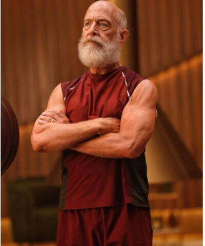 Red One J.K. Simmons Red Tracksuit front