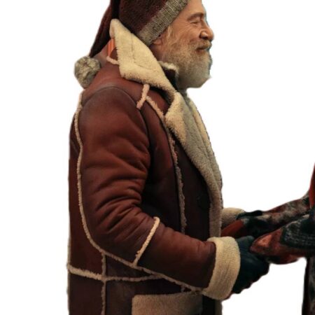 Red One JK Simmons Santa Claus Sherling Coat