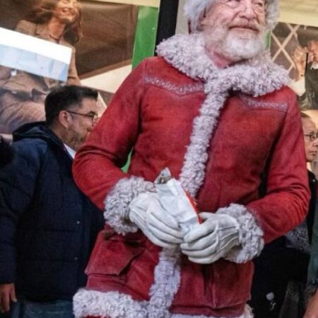 Red One Jk Simmons Santa Claus Jacket With Free Cap