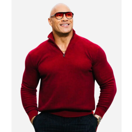 Red One Premiere Dwayne Johnson Sweater front