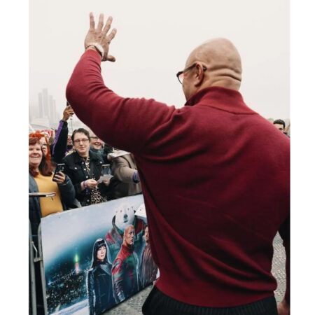 Red One Premiere Dwayne Johnson Sweater front1