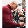 Red One Premiere Dwayne Johnson Sweater side