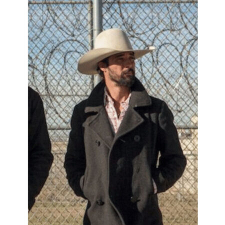 Ryan Bingham Yellowstone Black Peacoat front1