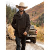 Ryan Bingham Yellowstone Black Peacoat full