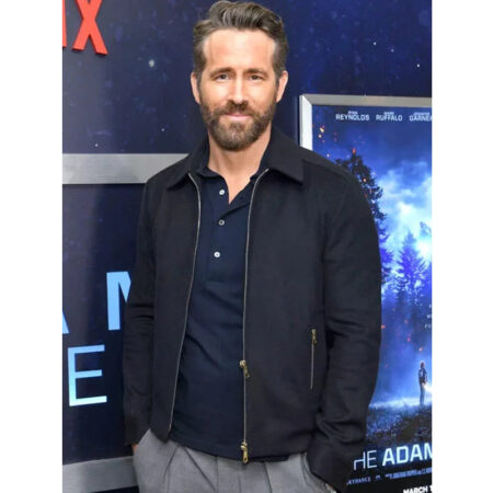 Ryan Reynolds The Adam Project Black Jacket front