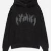 STWD Black Oversized Hoodie