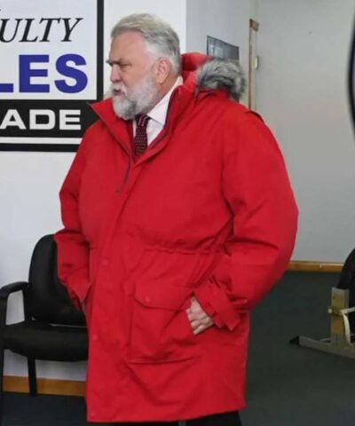 Saint Nick of Bethlehem Daniel Roebuck Red Hooded Coat 1