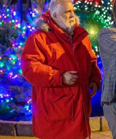 Saint Nick of Bethlehem Daniel Roebuck Red Hooded Coat