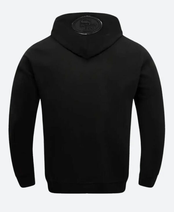 San Francisco 49ers Black Hoodie back