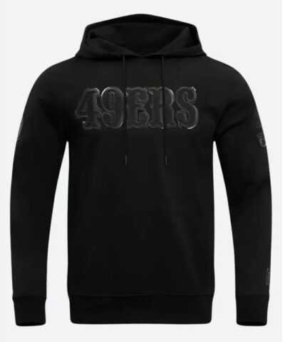 San Francisco 49ers Black Hoodie front