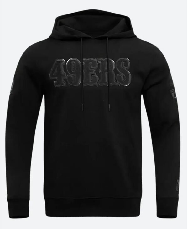 San Francisco 49ers Black Hoodie front